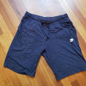 Navy mens nike sweatshorts